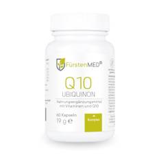 FürstenMED® Coenzym Q10 Ubiquinon Kapseln + Vitamin B1, B6, B12, Selen, Biotin und Vitamin C - 60 Q10 Kapseln Ubichonon mit 100mg Coenzym - Hochdosiert Vegan & ohne Zusatzstoffe