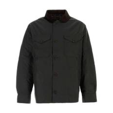 Barbour, Jakke, Herre, Blå, L, Bomuld, Klassisk Voks Dækjakke