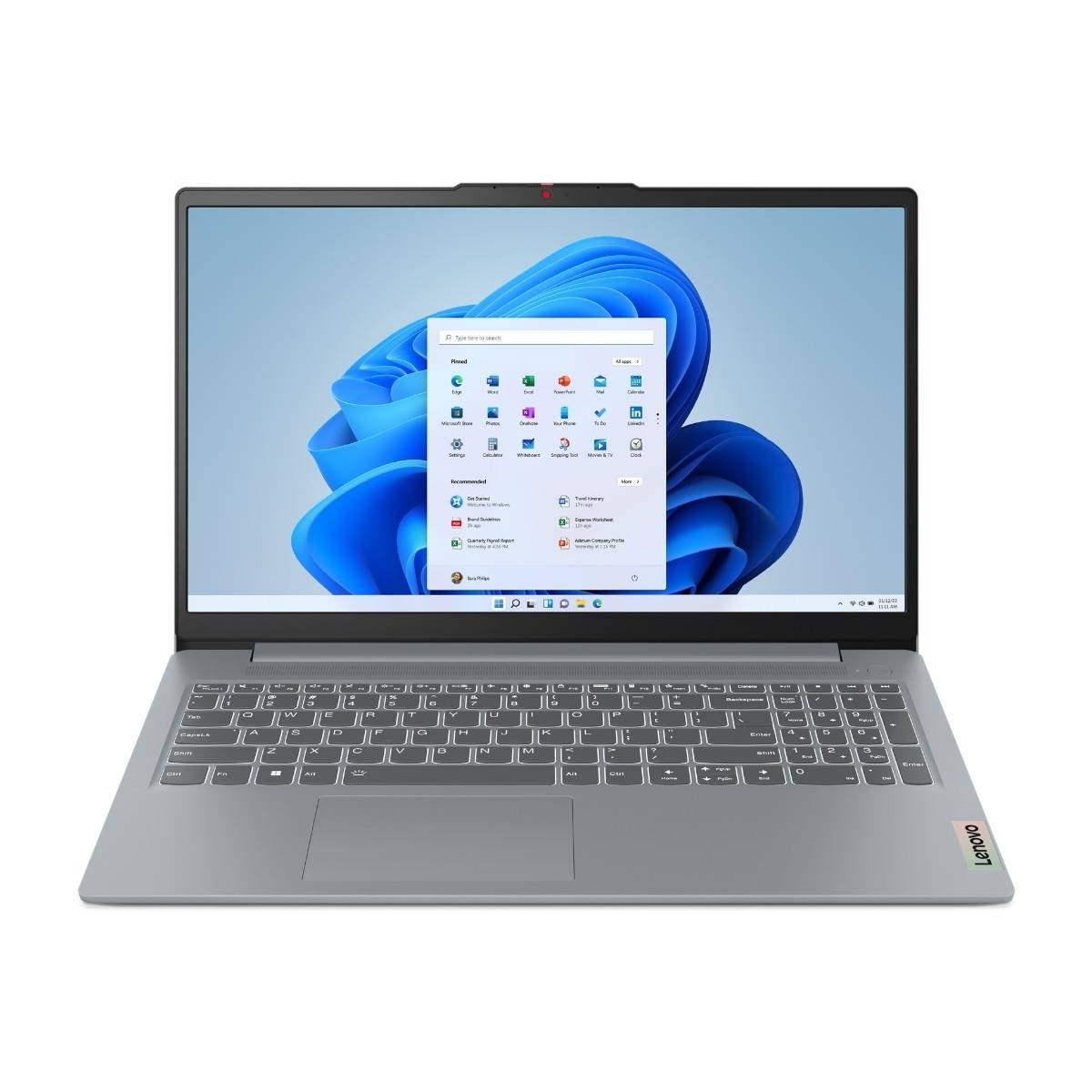Lenovo IdeaPad Slim 3 15AMN8 (R5/16/512 GB) 15,6" bærbar pc, Arctic Grey.