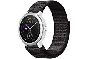 Niboow 20 mm armband för Garmin Venu Sq 2/Venu Sq 2 Music/Venu 2 Plus/Venu Sq/Venu Sq Music/Venu, ersättningsband i nylon för Garmin Vivoactive 3/Vivoactive 3 Music/Forerunner 245, Garmin Watch