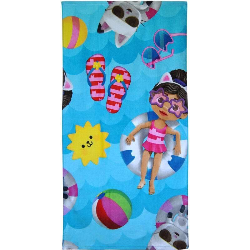 Gabbys Dollhouse bomullsstrandhandduk