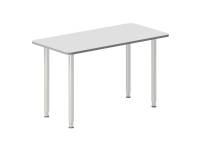 (ComputerSalg) Skrivebord DNA, Lysgrå 1400x600 mm I-ben/Hvid