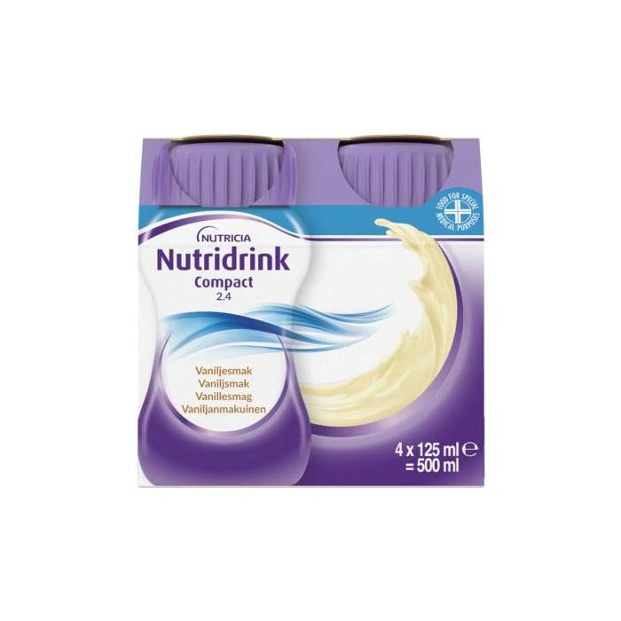 Nutridrink Compact Vanilje - 4 x 125 ml