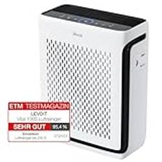 LEVOIT HEPA Luftreiniger für Allergiker, Tiermodus, CADR 243 m³/h, Wohnung bis 52 m², 23 dB, mit Lichtsensor und waschbarem Vorfilter, entfernt 99,97 % von Staub, Pollen, Tierhaaren & Gerüchen