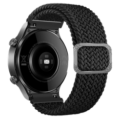 Huawei Watch 4 / 4 Pro Flettet Nylon Rem - Sort
