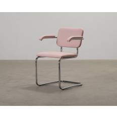 Knoll Cesca stol med armstöd rosa