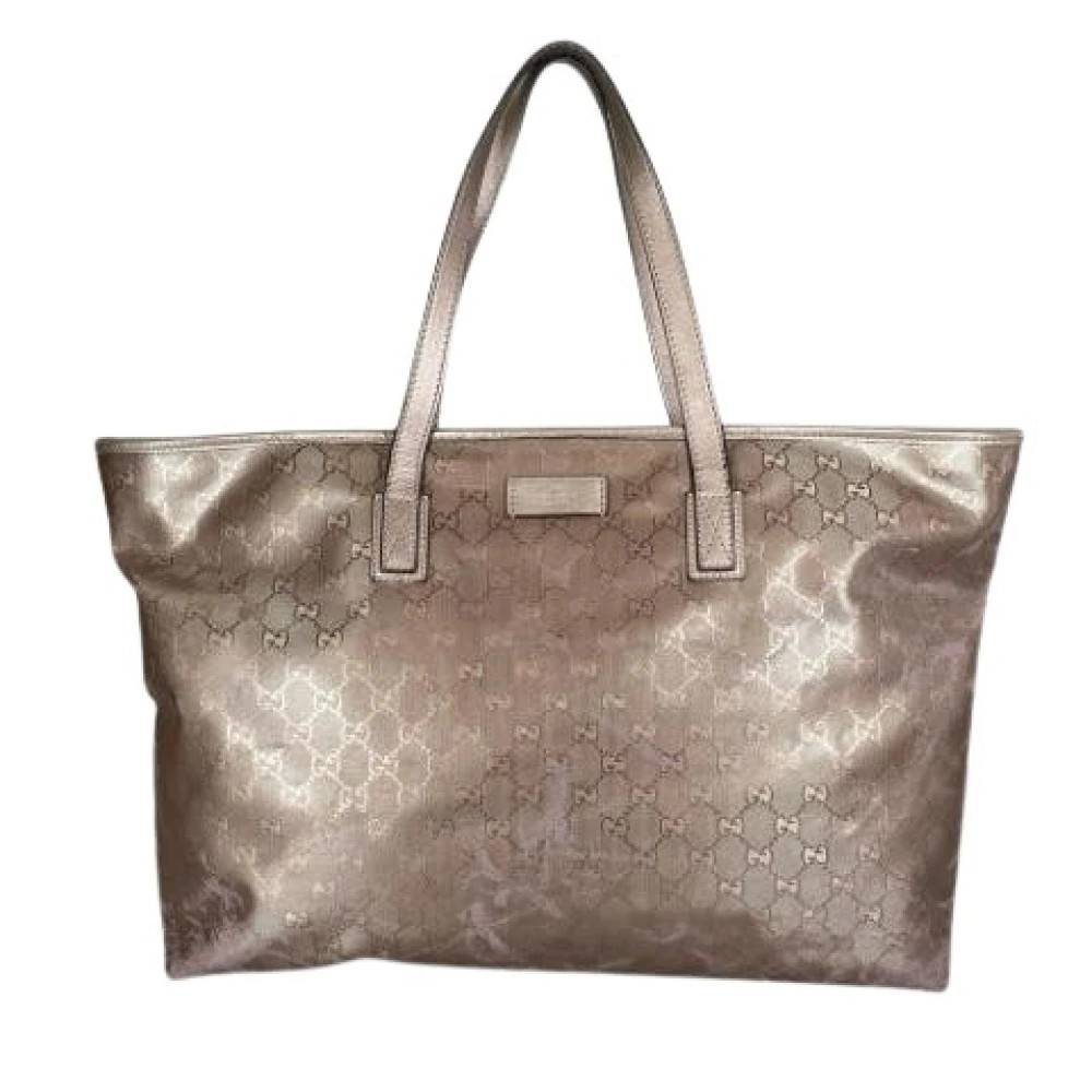 Gucci Vintage Pre-owned GG Imprimé Tote Bag - Vintage - Dame - Beige - ONE SIZE - Uld