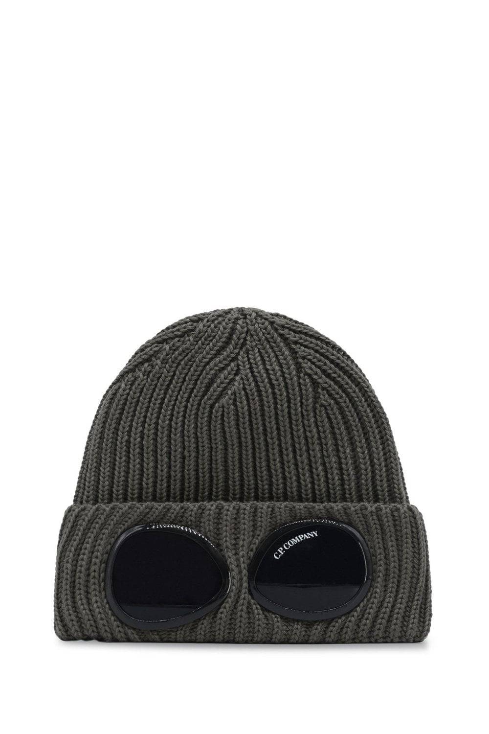 CP COMPANY MERINO WOOL GOOGLE HAT Size: OS, colour: WALNUT