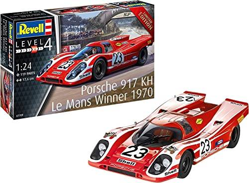 Revell 07709 Porsche 917K Le Mans Vinnare 1970 1:24 skala modellkit, omålad