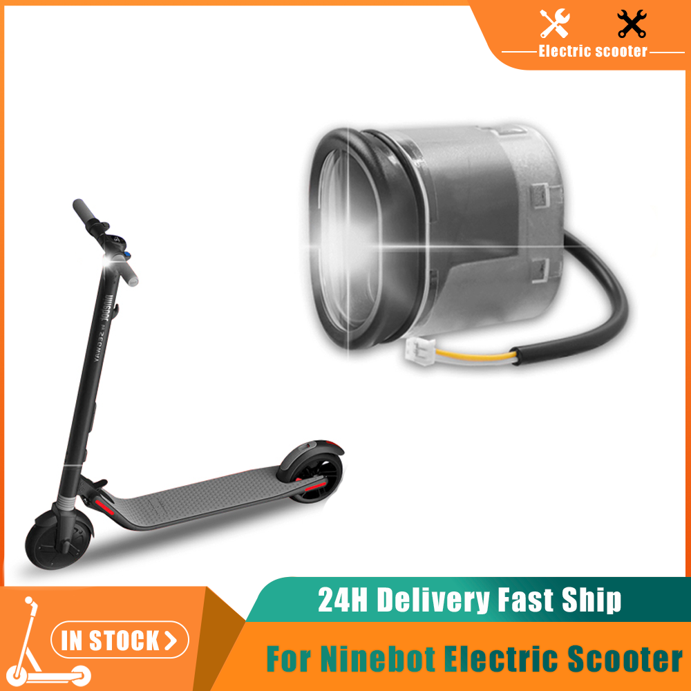 Front Headlight For Segway Ninebot Es1 Es2 ES3 Es4 /MAX G30 Electric Scooter Front Lamp Led Light KickScooter Replacement Parts
