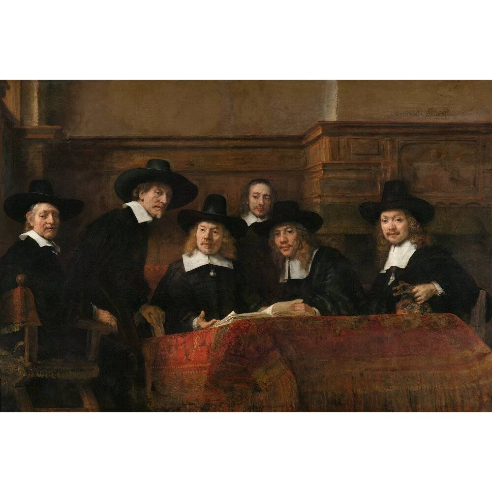 Rembrandt Syndics of the Drapers' Guild 1000 or 500 Piece Jigsaw Puzzle - 1000