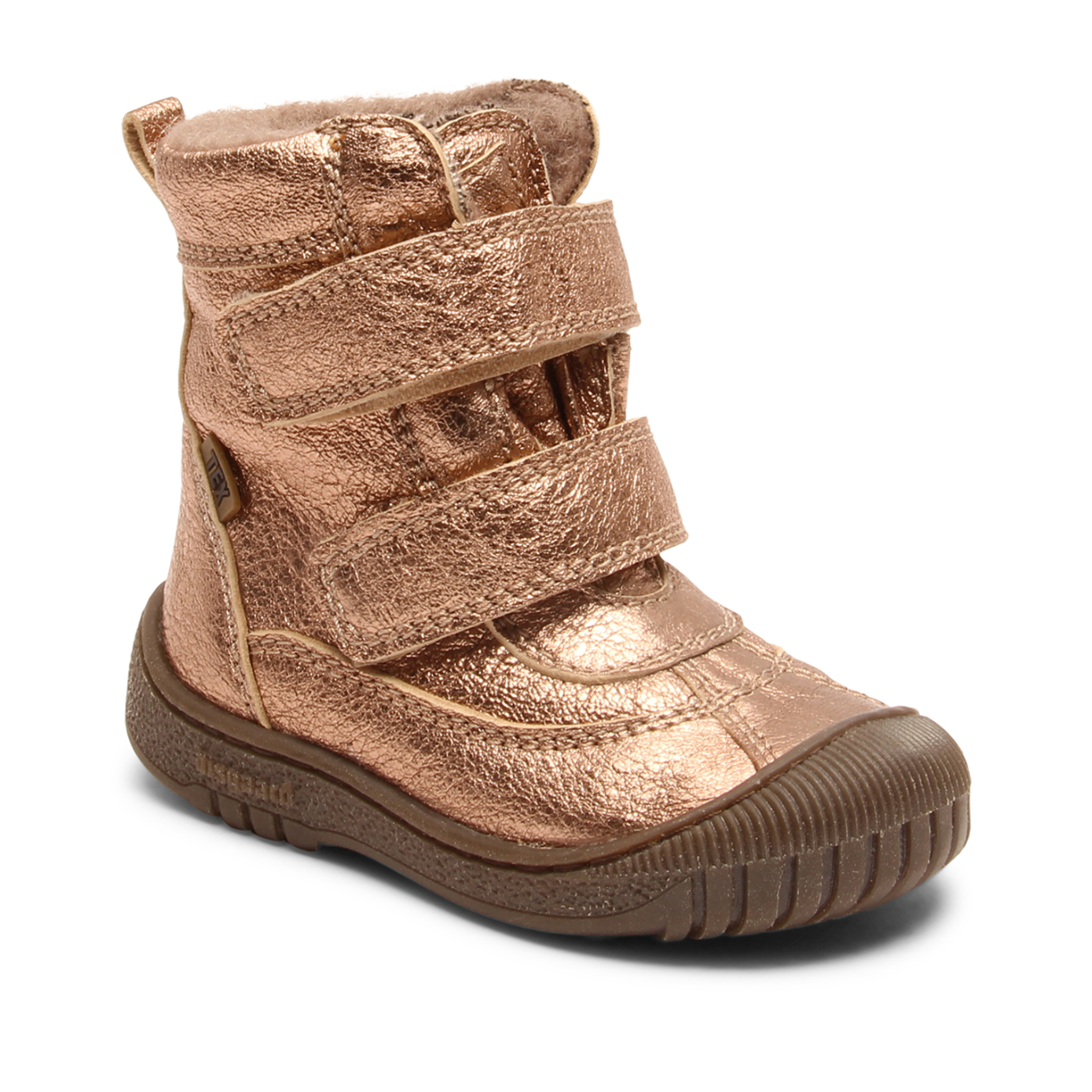 TEX-støvle m. velcro, Rose gold - 32