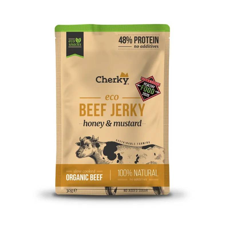 ECO Beef Jerky Honey & Mustard 30g Cherky