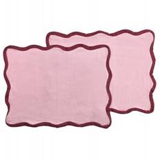Bordstablett - 2-pack Yrsa (rosa) (Storlek: 35 x 45 cm)