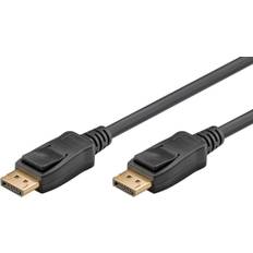 Goobay DisplayPort-kabel 2.0/2.1, 3 meter, 8K@144Hz – sort