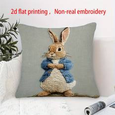 TEMU Decorative Pillow Cover - Soft Polyester, 45cm X 45cm, Machine Washable, Zipper Closure, Ideal For Sofa, Chair, Bed, Car, Living Room, Office Decor (insert Not Included)