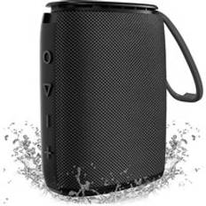 Ipx 7 vattentät bluetooth-högtalare, basspal h3 bärbar trådlös högtalare rik bas hd stereoljud, dusch tws högtalare utomhus - Svart