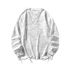 UK Premium sweatshirts enkla arbetskläder vardaglig rund hals jumper tröja sport fritid lös passform rolig skjorta solid långa tröjor färgglada streetwear kväll pullover tröjor idag erbjudanden prime,