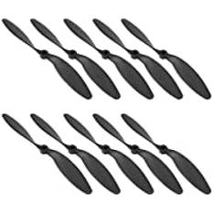 Dilwe Flygplan Quadcopter Propeller, 10 st/Set 8060 Blade Propeller Tillbehör för Fjärrkontroll Flygplan Quadcopter (Svart)