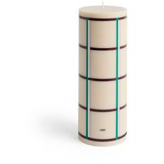 Hay Column Bloklys Stor t / Offwhite / Sølv / Bordeaux - Lys Stearin Grøn - AB401-A603-AU46