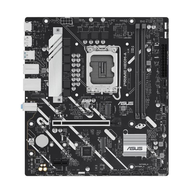 ASUS PRIME H810M-A-CSM Bundkort - LGA 1851, Micro-ATX, DDR5 RAM