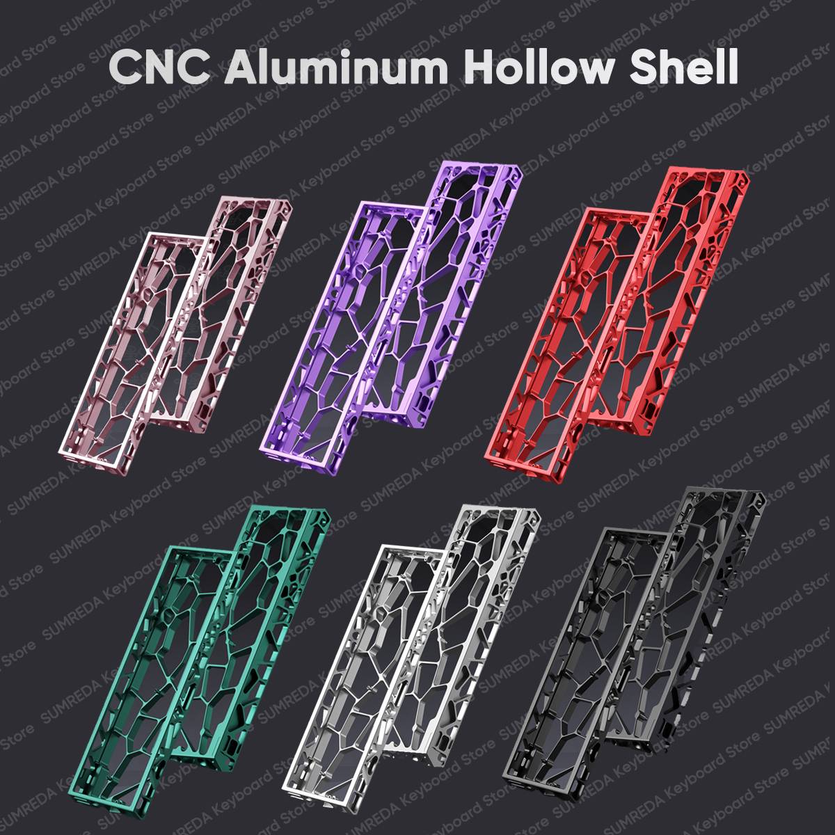 Wooting 60HE GH60 Holy60 Hollow Aluminum Keyboard Case Shell 60% Keys Layouts For Mad 60he Raven61 Aula Win60 GT60 Keyboard