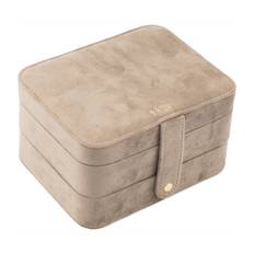 World of Treasured Pieces Bali velour smykkeskrin (BEIGE (560))