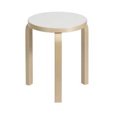 Stool 60 - Birch/White Laminate
