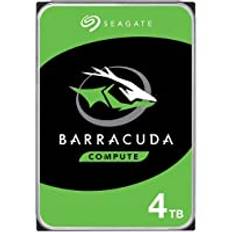 Seagate BarraCuda 4 TB intern hårddisk HDD — 3,5 tum SATA 6 Gb/s 5400 RPM 256 MB cache för dator stationär PC bärbar dator (ST4000DM004)