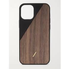 NATIVE UNION - Clic Wooden TPU-Trimmed Walnut iPhone 12 Mini Case - Men - Black