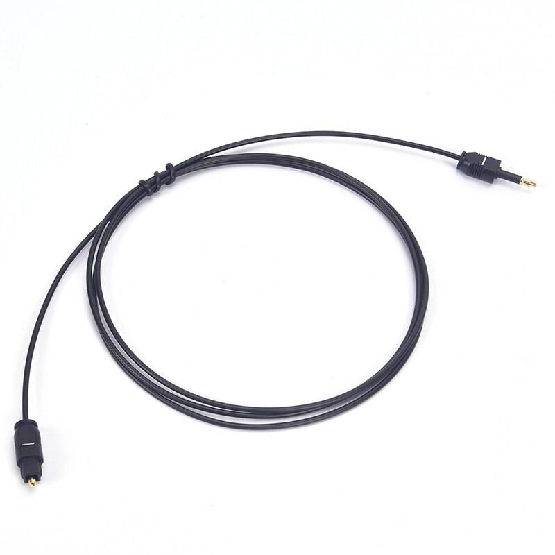 1pc för toslink till minikontakt 1m toslink-ljudkabel digital optisk spdif-ljudkabel tråd 3.5mm ljudkontaktkabel