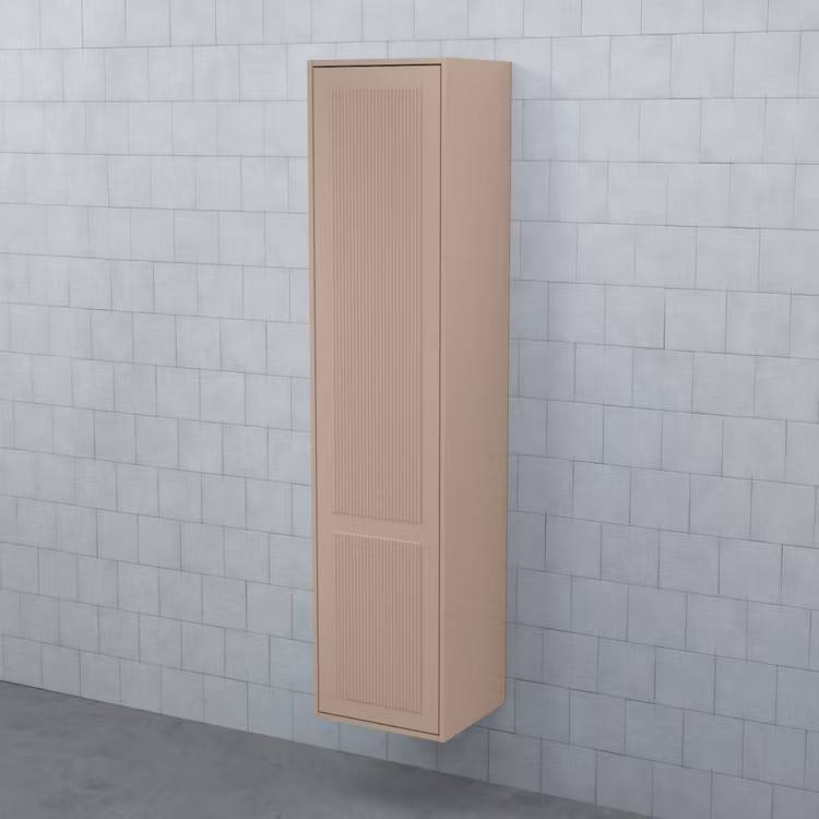 Halvhögt Skåp Björbo Badrum Mejda: Facett / Vit / Höger