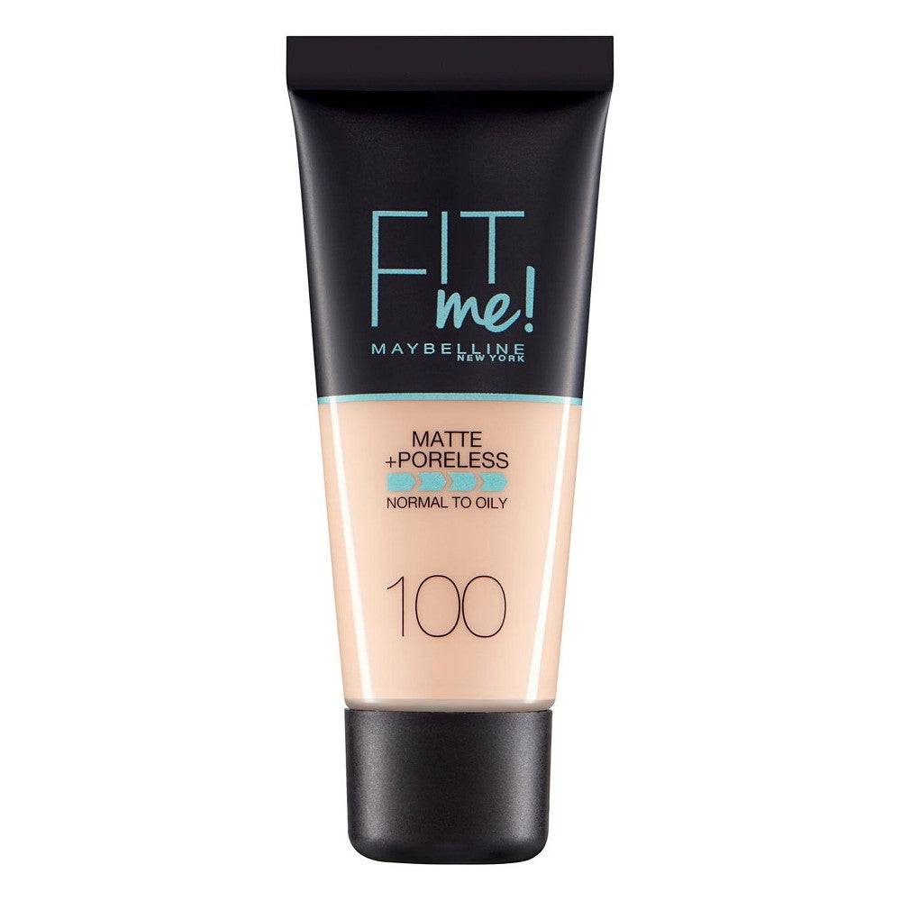 Maybelline Fit Me Matte + Poreless Flytande Foundation 100 Varm Elfenben 30ml