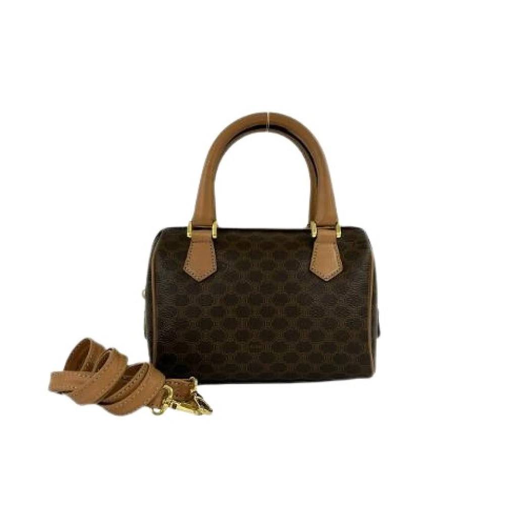 Celine Vintage - Pre-owned Macadam Triomphe Leather PVC 2way Bag Vintage - Dam - ONE Size - Läder
