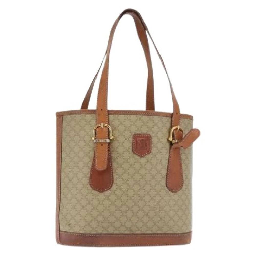 Celine Vintage Pre-owned Plastic Tote Bag - Vintage - Dame - Beige - ONE SIZE -