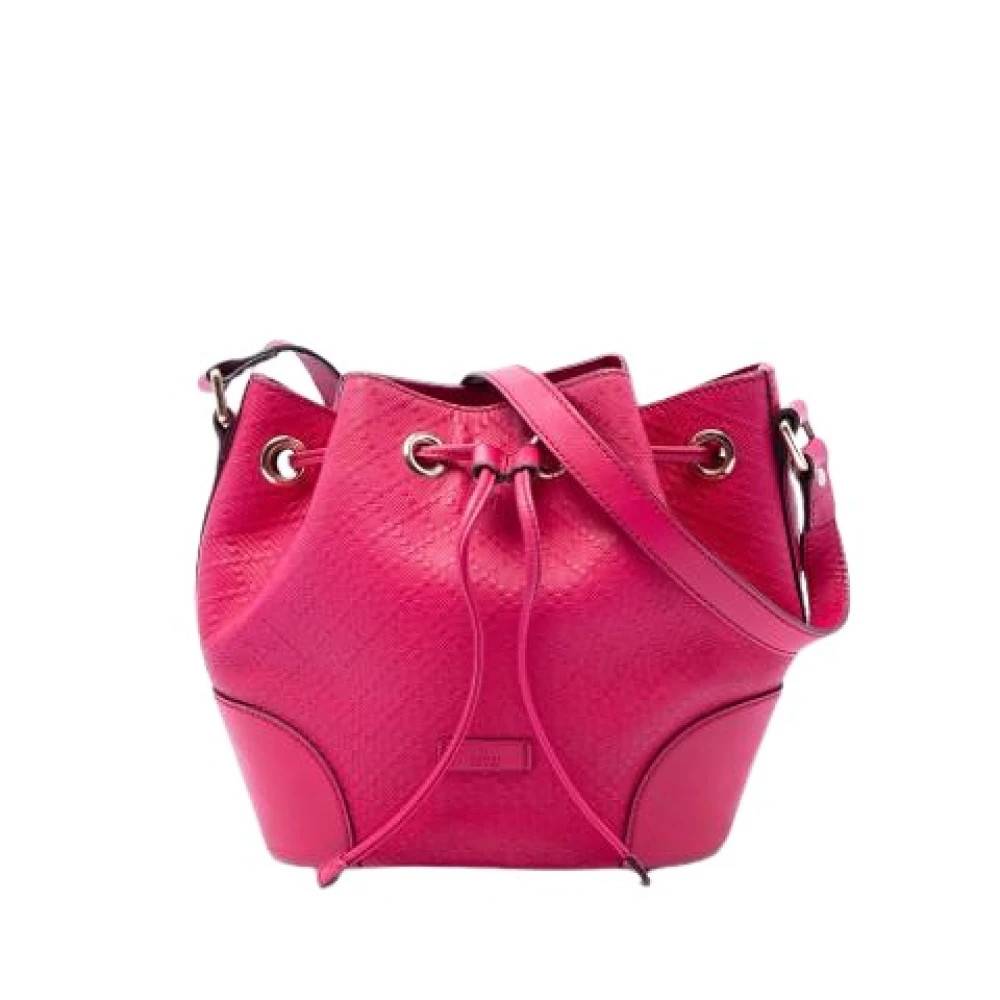 Gucci Vintage Pre-owned Laeder gucci-tasker - Vintage - Dame - Lyserød - ONE SIZE -