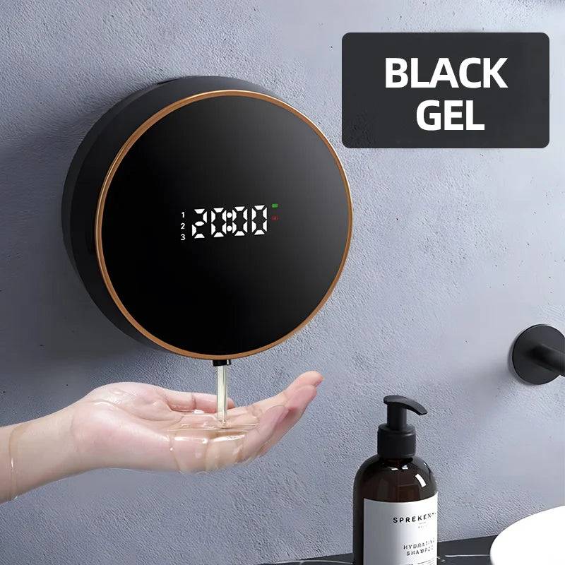 300ML Automatic Soap Dispenser Touchless Infrared Hand Washing Machine - Black-Gel