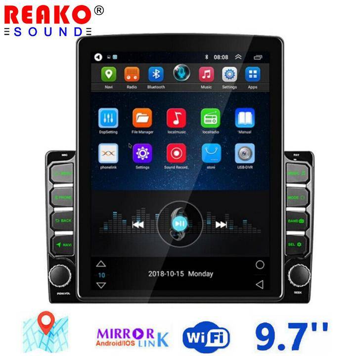 REAKOSOUND Android Carplay Car Radio GPS multimedia videospelare för Tesla Type 2DIN universell 9,7 tum bilstereo 2 din