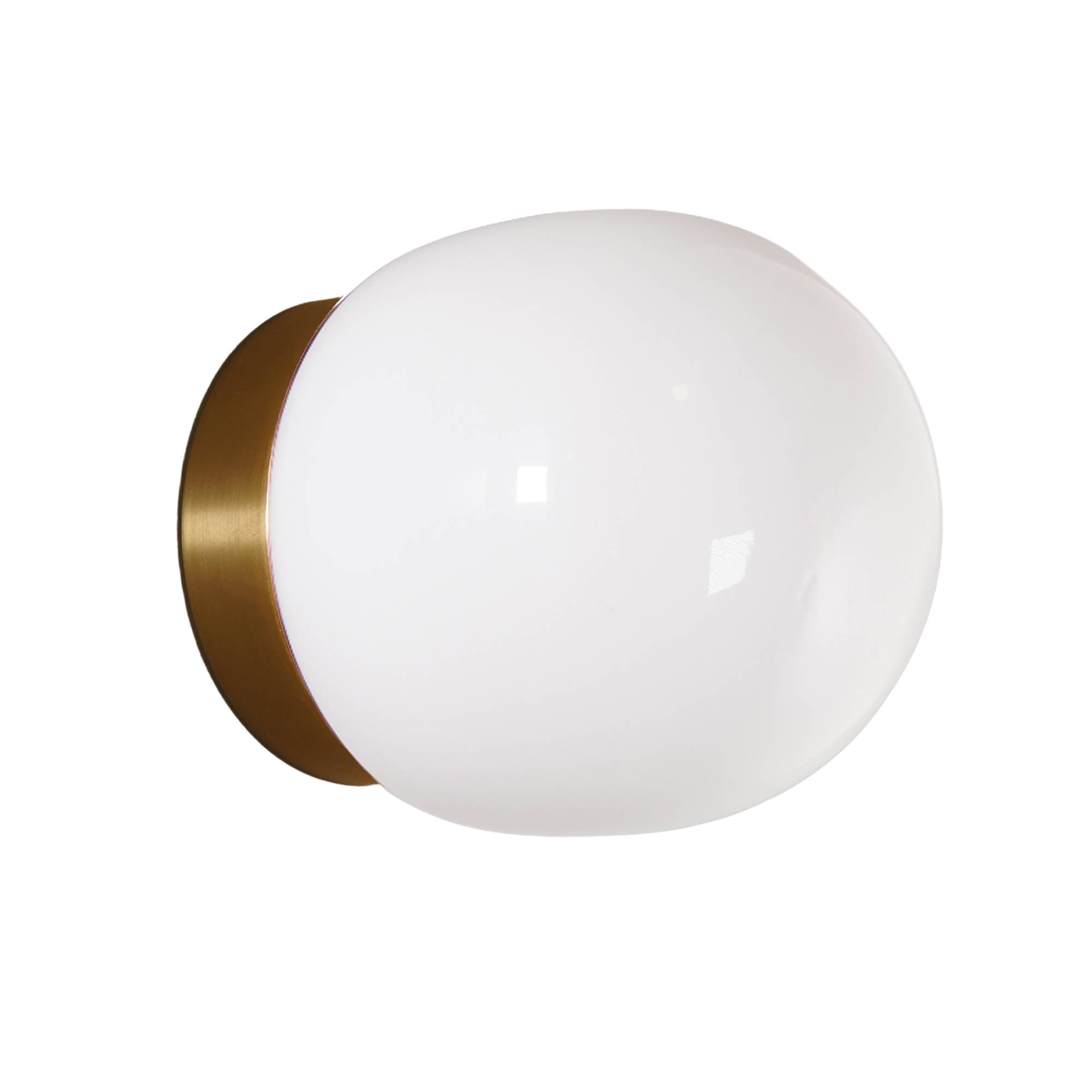 Contain - Nuvol Simple Wall, Polished Brass Natural, Glossy - Væglamper