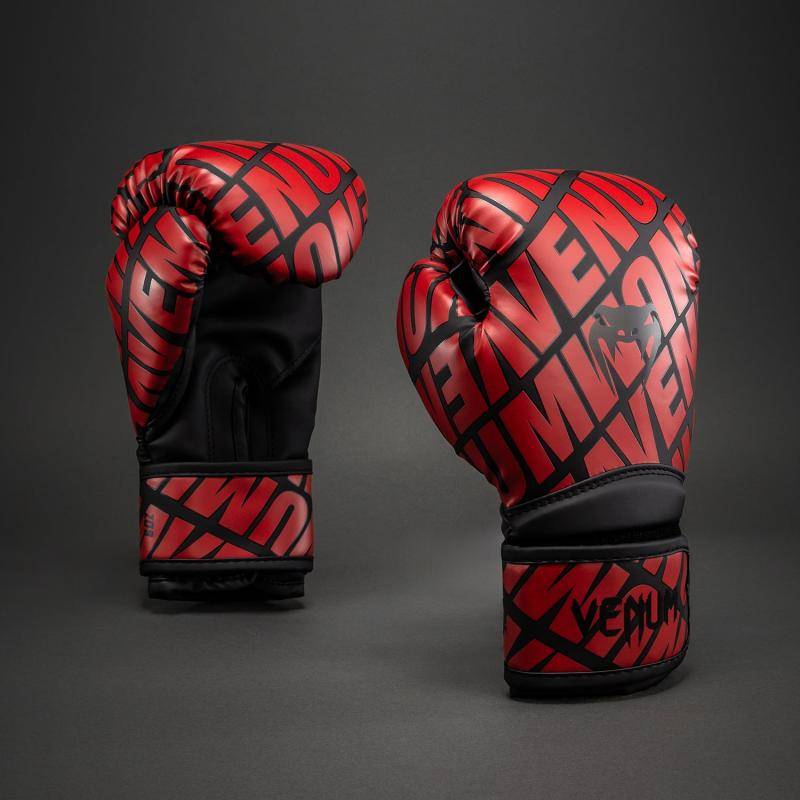 VENUM: CONTENDER 1.5 XT 3D BARN BOXNINGSHANDSKAR - SVART / RÖD (4oz)