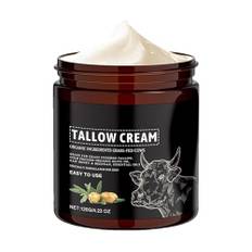 Beef Tallow for Skin Care, Beef Tallow Cream for Skincare, Deeply Nourishing Organic Grass Fed Tallow Balm, Beef Tallow Cream for Face & Body, Moisturizing Skin Care Cream for Dry Skin