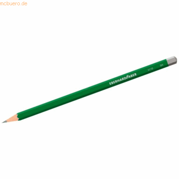 12 x Eberhard Faber Bleistift 5H lackiert grün