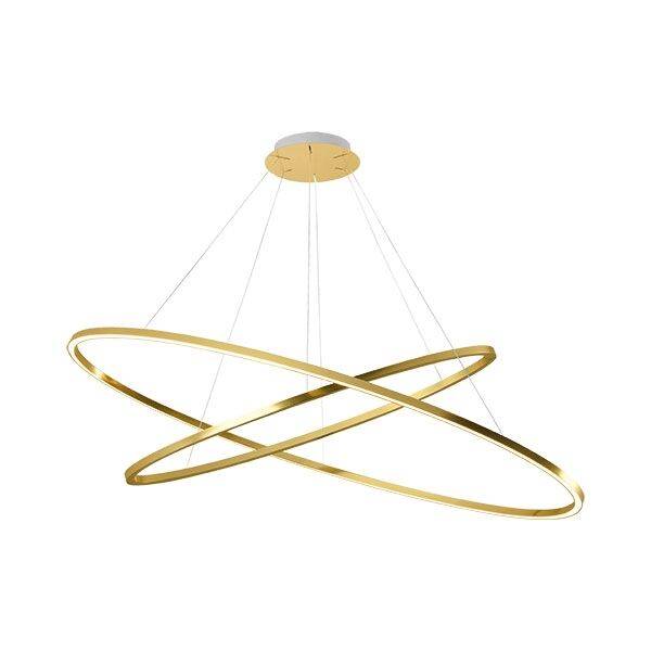 Ellisse Double Mega Pendel Guld/ Hvid 3000K.