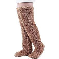 Teddy Legs Strømper, Hyggelige Strømper, Over Knee Høj Fuzzy Plys Tøffel Strømper, Varme Over Knee Fodtøj, Fuzzy Ben, Lange Fuzzy Strømper
