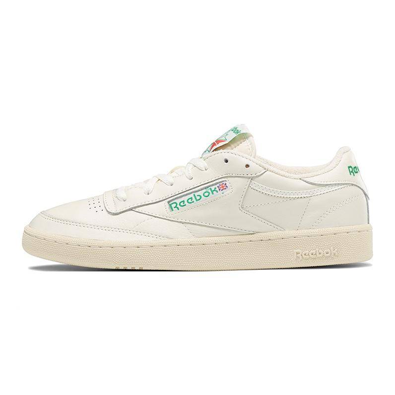 Reebok Club C 85 Vintage Chalk Glen Green Unisex Sneakers Cream Paperwhite 100000317 cm