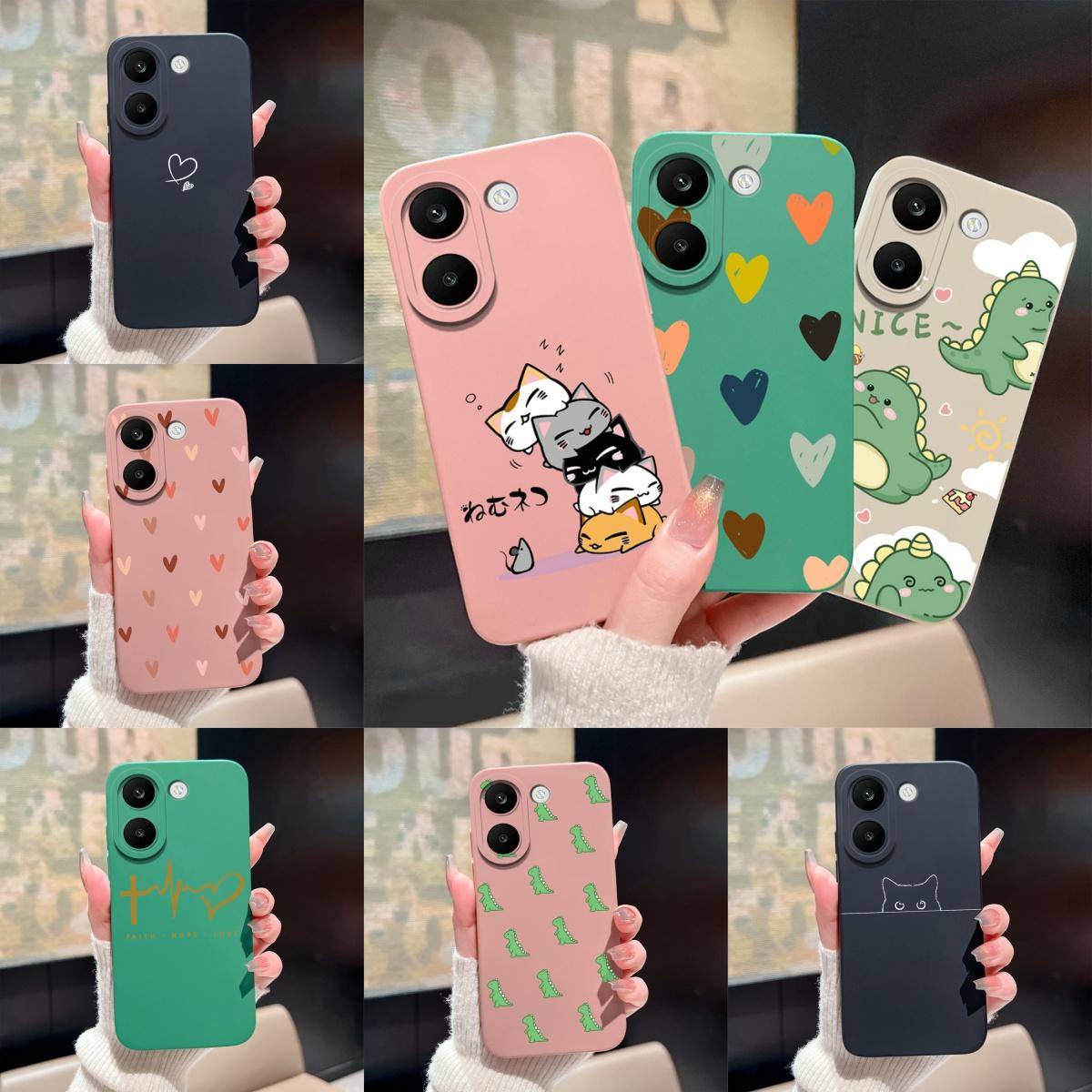 För Xiaomi Poco X8 Pro X8 Pro Max Fodral Färgstarkt Kärlekshjärta Anti-fall Konstnärligt Skydd För PocoX8Pro PocoX8ProMax Baksidesfodral blue