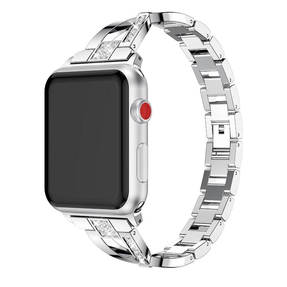 Crystal Armband Apple Watch Series 10 42mm Silver