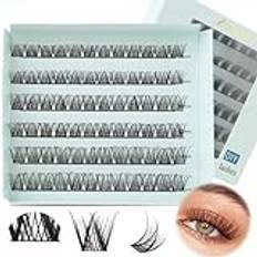 Obeyalash Falska Ögonfransar Natural Look DIY Ögonfransförlängningar Thin Band Lashes Individual Cluster 10mm 12mm 14mm Soft and Comfortable Tatti Lashes Individual (DL05)