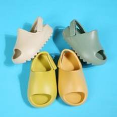 EVA Kid Slides Sandals with Strap Non-Slip Soft Comfy Thick Sole Boys Girls Toddler Water Shoes for Beach Pool Outdoor