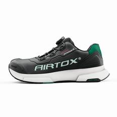 Airtox FL44 Sikkerhedssko ESD Sort/Militærgrøn m. Whitelayer - Airtox